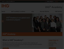 Tablet Screenshot of ihgacademy.com